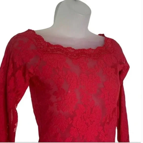 Victoria's‎ Secret Sheer Lace Babydoll Negligee Size Small